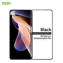 For Xiaomi Redmi Note 11 Pro / Note 11 Pro+ MOFI 9H 3D Explosion-proof Curved Screen Tempered Glass Film(Black)