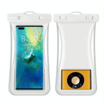 Small Waist Floating Airbag Mobile Phone Waterproof Bag TPU Mobile Phone Waterproof Bag(White)