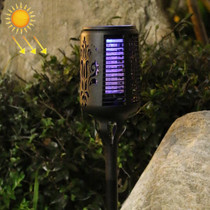 Solar Mosquito Killer Lamp Courtyard Garden UV Mosquito Trap(Black)