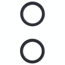 2 PCS Rear Camera Glass Lens Metal Outside Protector Hoop Ring for iPhone 13 mini(Black)