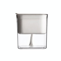 Hydroponic Transparent Visible Plastic Flower Pot, Size: 10x10x11.3cm(White)