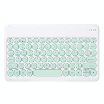 X3 Universal Candy Color Round Keys Bluetooth Keyboard(Fresh Green)