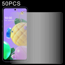 50 PCS 0.26mm 9H 2.5D Tempered Glass Film For LG K53