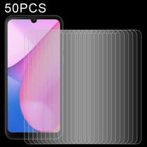 50 PCS 0.26mm 9H 2.5D Tempered Glass Film For Blackview Oscal C20