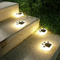 Bear Paw Outdoor Solar LED Courtyard Buried Light(Warm Light)