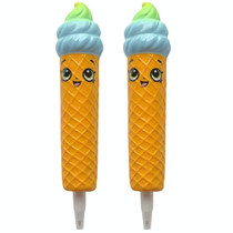 2 PCS TTPU1149 Smiley Ice Cream Slow Rebound Decompression Toy(Light Green)