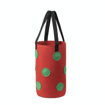 Multi-Mouth Hanging Strawberry Plant Bag With 13 Holes, Size: 20x35cm(Red)