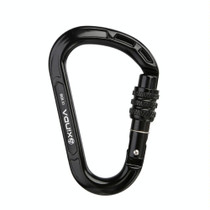 XINDA XD-8123N Outdoor Climbing Equipment Fast Hanging Buckle Carabiner Pear Main Lock HMS Safety Buckle(Black)