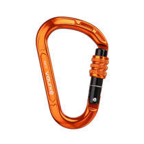 XINDA XD-8123N Outdoor Climbing Equipment Fast Hanging Buckle Carabiner Pear Main Lock HMS Safety Buckle(Orange)