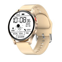 P30 1.3 inch Color Screen Smart Watch, IP67 Waterproof,Support Bluetooth Call/Heart Rate Monitoring/Blood Pressure Monitoring/Blood Oxygen Monitoring/Sleep Monitoring(Gold)