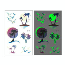 10 PCS Waterproof Luminous Tattoo Stickers Gradient Temporary Tattoo Stickers(EI-141)