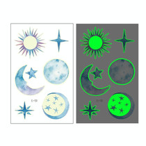 10 PCS Waterproof Luminous Tattoo Stickers Gradient Temporary Tattoo Stickers(Ei-131)