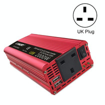 LVYUAN Car Inverter Dual USB Power Converter, Specification: 12V to 220V 2000W UK Plug