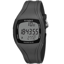 SYNOKE 9105 Multifunctional Sports Time Record Waterproof Pedometer Electronic Watch(Gray)