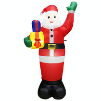 Santa Claus Christmas Tree Snowman Inflatable LED Luminous Christmas Ornaments, US Plug(QM0103-1.8M)