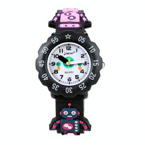 JNEW A342-86170 Children Cartoon Jelly Silicone Strap Quartz Watch(Robot)