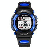 SYNOKE 99269 Children Sports Waterproof Digital Watch, Colour: Large (Blue)