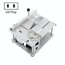 150W Miniature Precision Table Saw Mini Chainsaw Portable Woodworking Sliding Table Saw Multifunctional Cutting Machine, US Plug