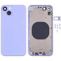 Back Housing Cover with Appearance Imitation of iP13 for iPhone XR(Purple)