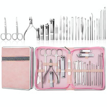 26 In 1  Pink  Nail Clipper Set Manicure Set Stainless Steel Nail Clipper Manicure Tool