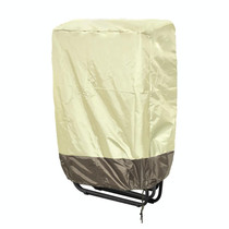 82x93cm Outdoor Deck Chair Cover Waterproof Garden Terrace Patio Chair Cover, Fabric: 420D Oxford(Beige+Coffee)
