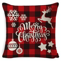 Christmas Decoration Linen Pillowcase Without Pillow Core, Size: 45 x 45cm(SDBZ-00121)