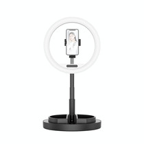 JM01 11 inch Single Position Fill Light Beauty Selfie Desktop Bracket Live Broadcast Integrated Floor LED Light(Black)