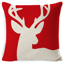 Christmas Linen Red Hug Pillowcase Without Pillow Core, Size: 45 x 45cm(SDBZ-00305)