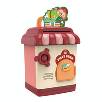 Children Multifunctional Self-Rolling Coin Piggy Bank Cartoon Safe, Colour: Convenience Store 