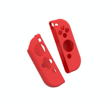 IINE Gamepad Silicone Flat Protective Sleeve Handle Split Silicone Case For Nintendo Switch Joy-Con(Double Red-L482)