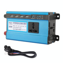 Carmaer 48V to 220V 500W Double Socket Car Double Digital Display Inverter Household Power Converter