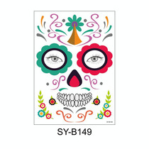 Waterproof And Sweat Proof Of The Dead Masquerade Party Temporary Stickers Halloween Face Tattoo Stickers(SY-B149)