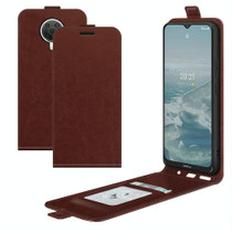 For Nokia G10/G20 R64 Texture Single Vertical Flip Leather Protective Case with Card Slots & Photo Frame(Brown)