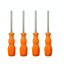 4 PCS Disassembly Tool Screwdriver Sleeve Applicable For Nintendo N64 / SFC / GB / NES / NGC(Orange Yellow 4.5mm)