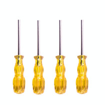 4 PCS Disassembly Tool Screwdriver Sleeve Applicable For Nintendo N64 / SFC / GB / NES / NGC(Transparent Yellow 4.5mm)