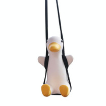 2 PCS Car Duck Pendant Swing Duck Car Pendant(Without Perfume)