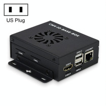 Waveshare Mini IO Board Lite Ver Mini-Computer Base Box with Metal Case & Cooling Fan for Raspberry Pi CM4(US Plug)