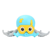 Clockwork Octopus Swimming Baby Water Playing Bathroom Bathing Toys(Blue)