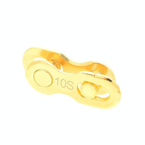 10 Pairs 10 Speed (Gold) ZH405 Mountain Road Bicycle Chain Magic Buckle Chain Quick Release Buckle