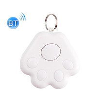 2 PCS HYC-09 Dog Paw Bluetooth Anti-Lost Device Pet Tracking Locator Keychain Smart Search Two-Way Alarm(White)