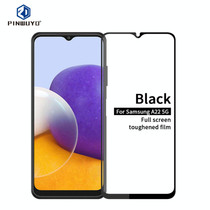 For Samsung Galaxy A22 5G PINWUYO 9H 2.5D Full Screen Tempered Glass Film(Black)