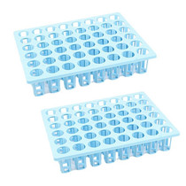 2 PCS Plastic Storage Rack Virus Sampling Tube Rack, Specification: 48-well