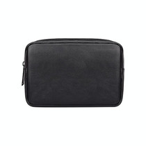 DY03 Portable Digital Accessory Leather Bag(Black)