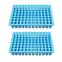 2 PCS Plastic Storage Rack Virus Sampling Tube Rack, Specification: 96-well