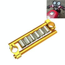 Motorcycle Modification Accessories CNC Handle Bar Grips Set(Gold)