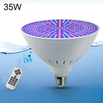 ABS Plastic LED Pool Bulb Underwater Light, Light Color:Colorful +18 Button Remote Control(35W)