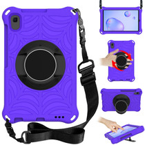 For Samsung Galaxy Tab A 8.4 2020 SM-T307U Spider King EVA Protective Case with Adjustable Shoulder Strap & Holder(Purple)