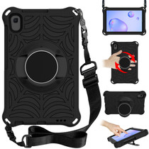 For Samsung Galaxy Tab A 8.4 2020 SM-T307U Spider King EVA Protective Case with Adjustable Shoulder Strap & Holder(Black)