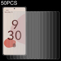 For Google Pixel 6 50 PCS 0.26mm 9H 2.5D Tempered Glass Film