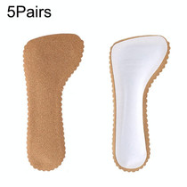 5 Pairs 045 High Heel Sandals Self-adhesive Anti-skid Shockproof Cork Seven-point Mat Shoe Pad(Women Thin Cork)